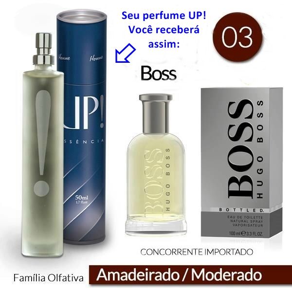 Perfume Masculino 50ml - UP! 03 - Boss (Hugo Boss)